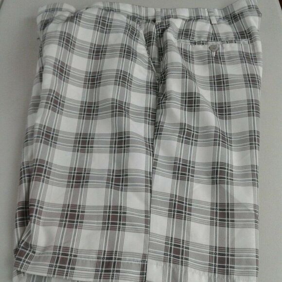 Savanne white& ‎ Tan Striped Casual Shorts sz - Picture 2 of 7